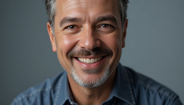 A man with a beard and a smile photo