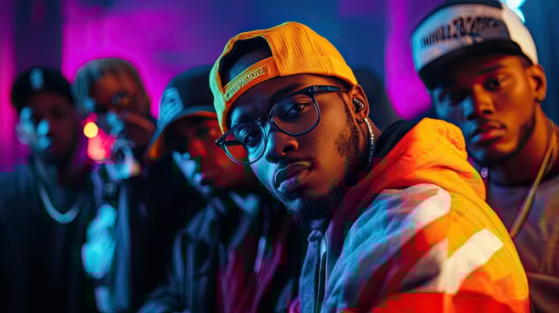 Black man rapper singer, rap hiphop photo