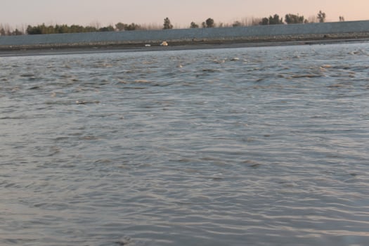 A man is standing in the water photo