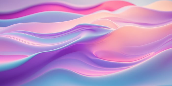 Vibrant Abstract Background Smooth Gradient Pink Purple Blue Flowing Liquid Texture Summer Design. photo