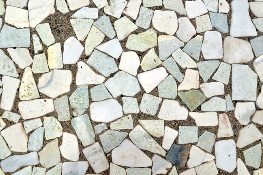 Background made of white and gray pieces of stones photo