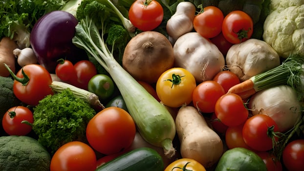 Abundant Harvest of Fresh Organic Vegetables photo