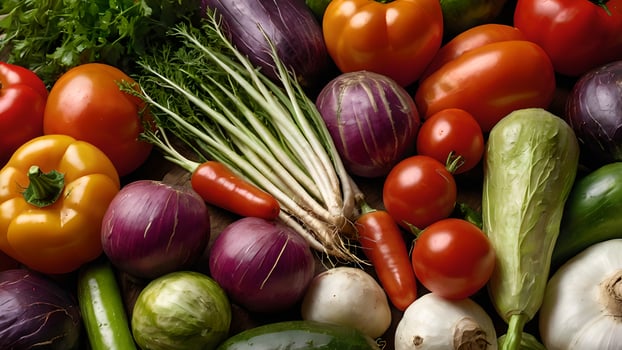 Vibrant Harvest Vegetables Display photo
