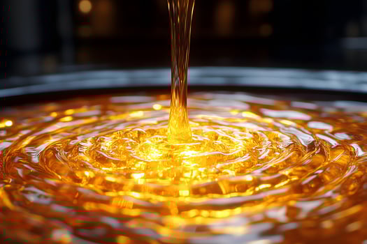 Golden Oil Flowing in Ripples Abstract Liquid Motion for Design and Creative Projects photo