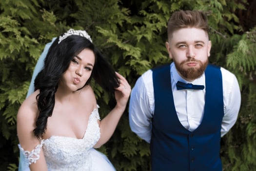 bride and groom couple photo