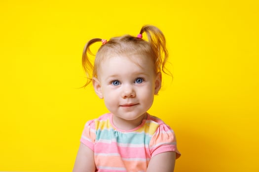 cute little girl smiling photo