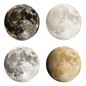 Four different phases of the moon photo