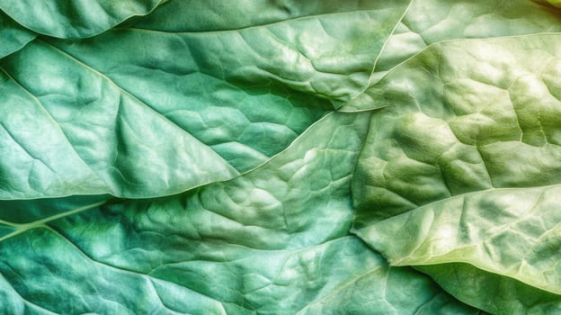Organic leaf texture revealing intricate vein patterns in vibrant shades photo