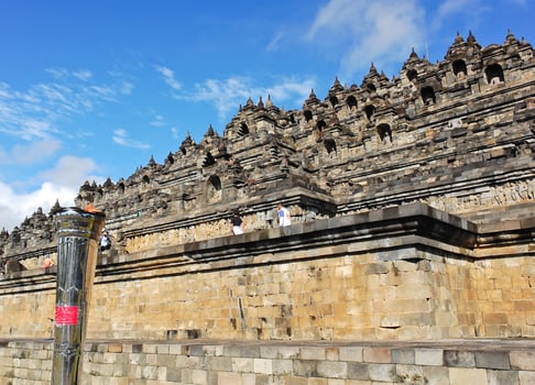 Borobudur buddhist temple in Indonesia photo