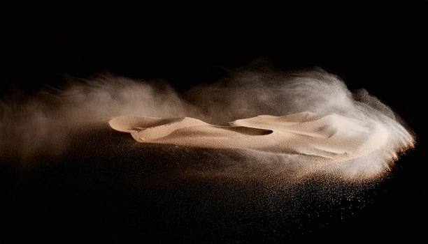 Sand Dust Swirling in the Dark photo