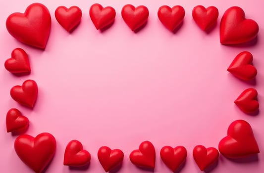 Abstract Background Valentine's Day Heart Card on Pink Background amazing photo