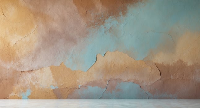 Textured surface with warm and cool tone blend. photo