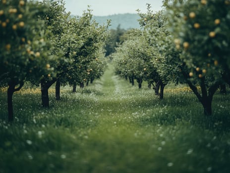 Green Orchard Vibrant with Life photo