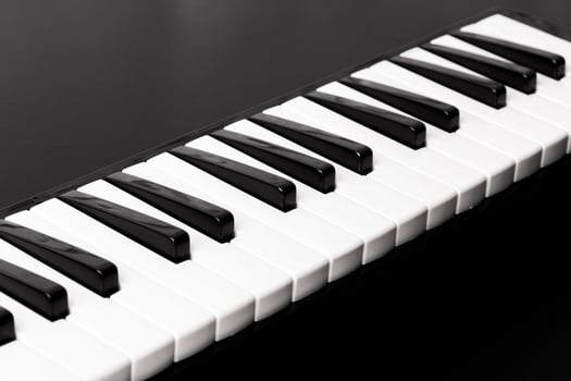 Close-up of Piano Keyboard photo
