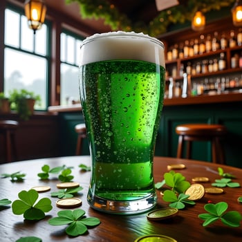 Bar Scene Green Drink photo