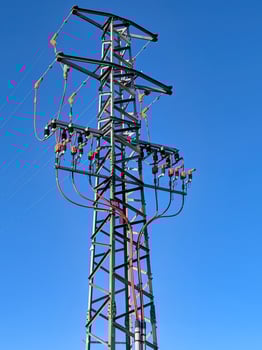 electricity, energy, transmission. wires, device, technolo photo