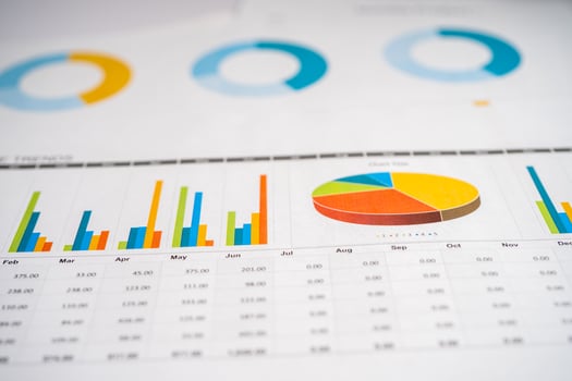 chart or graph paper. Financial, account, photo