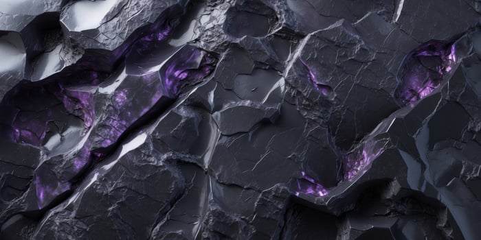 Black stone surface with striking texture creating dramatic background photo