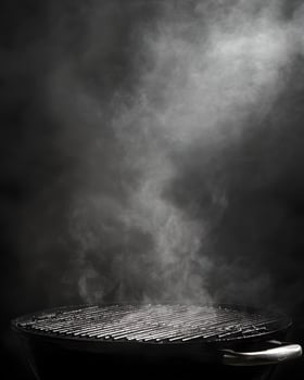 Black Grill with Steam photo