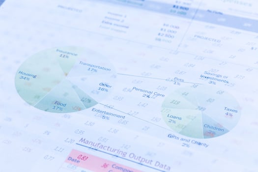 Business Line graph photo