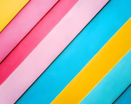 Diagonal Stripes of Pastel and Bright Colors photo