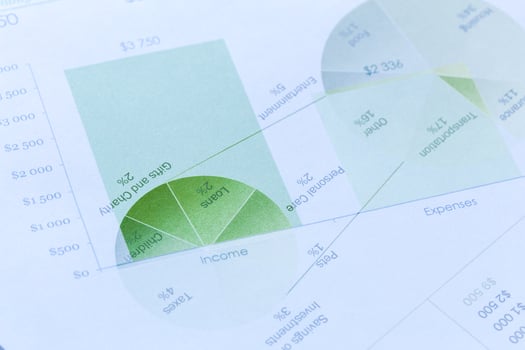 Business Line graph photo