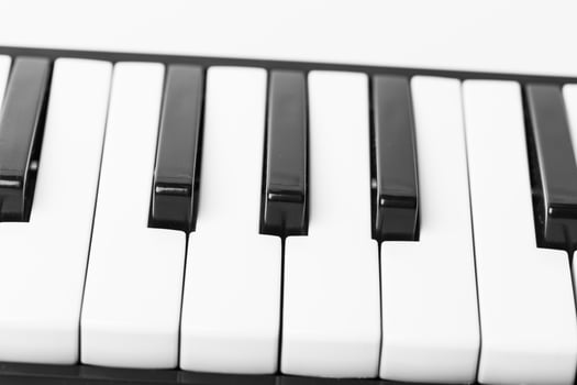Close-up of Piano Keyboard photo