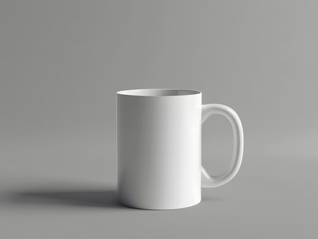 Blank mug mockup with isolated background photo