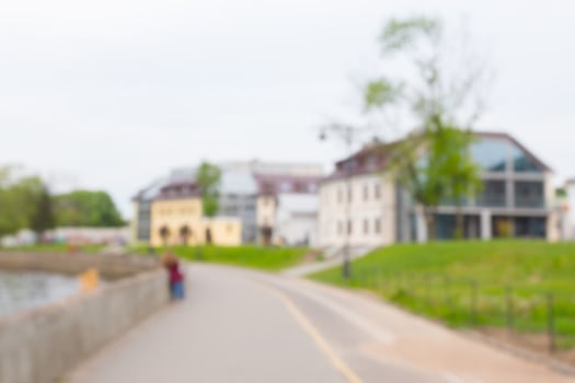 Blurred park, natural background photo