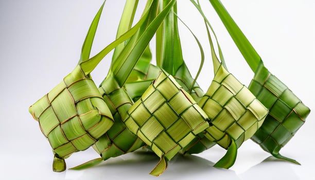 ketupat, indonesian food for eid al fitr photo