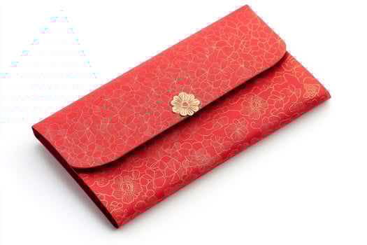 Red Floral Money Envelope - Exquisite Chinese Tradition photo