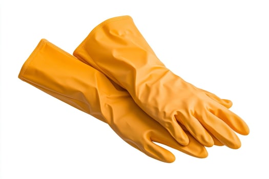 Bright Orange Protective Work Gloves photo