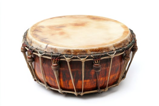 Vintage Handcrafted Wooden Drum photo