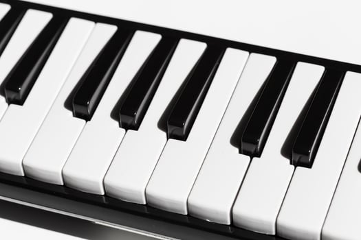 Close-up of Piano Keyboard photo