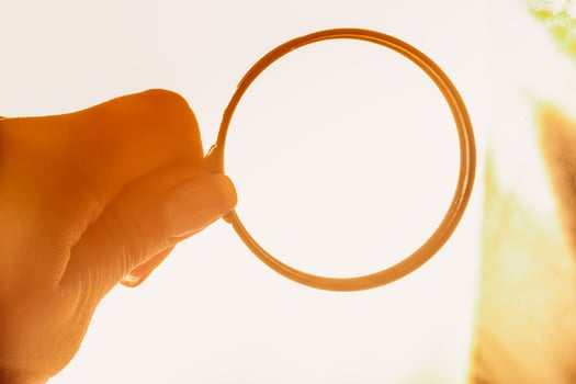 Magnifying Glass in the Hand photo