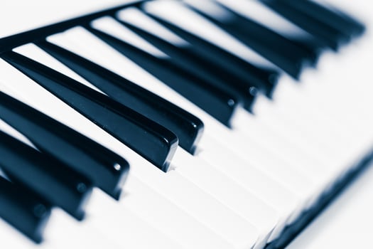 Close-up of Piano Keyboard photo