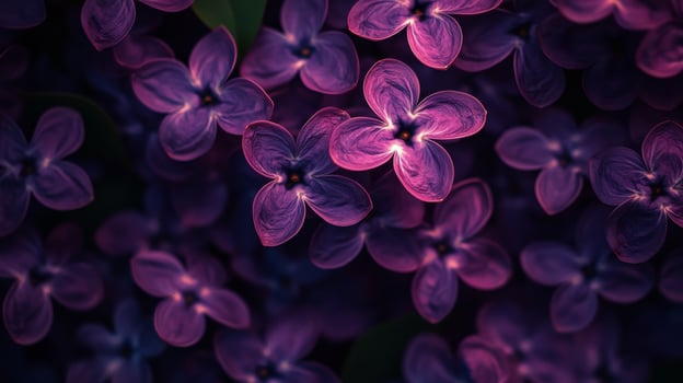 Purple flowers are shown in this photo