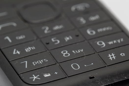 Close-up of a Cell Phone Keypad photo