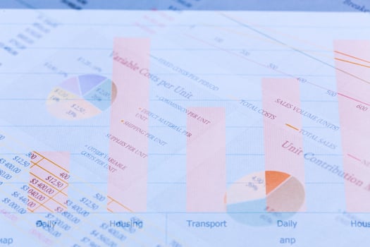 Business Line graph photo