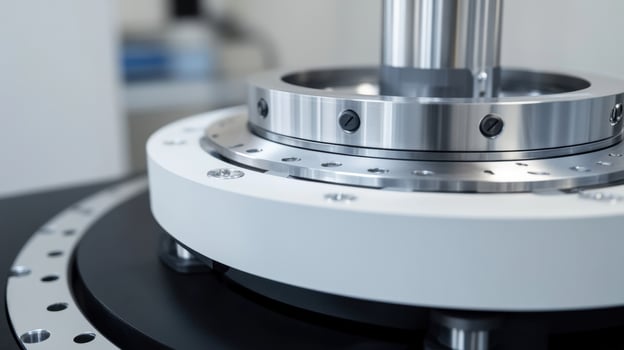 Precision engineering in industrial machinery components photo