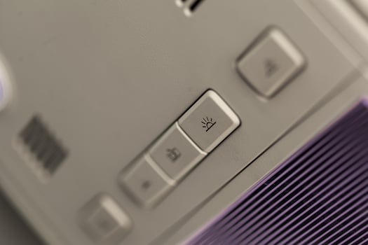 Modern car interior details photo