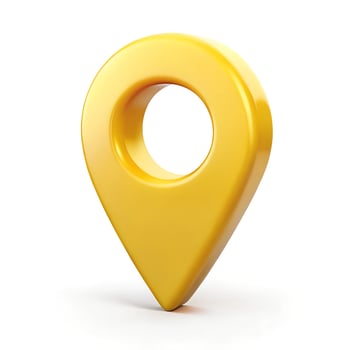 3d golden map sign photo