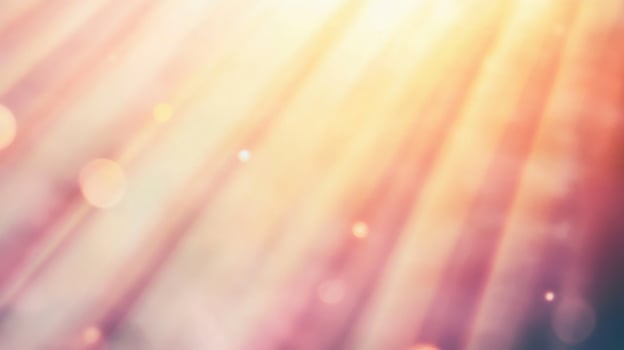 Sunlight shining through a bokeh background photo