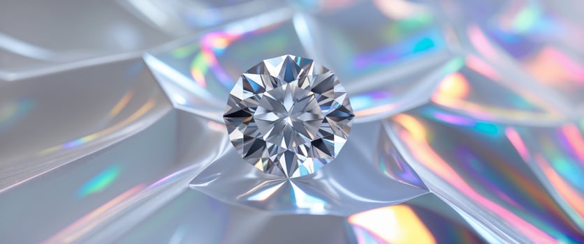 Gemstone or diamond and kaleidoscope texture photo