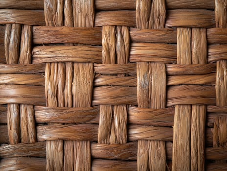 Close up of a woven natural fiber texture photo