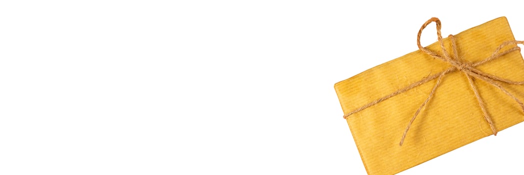 banner background with old paper gift box ornament photo