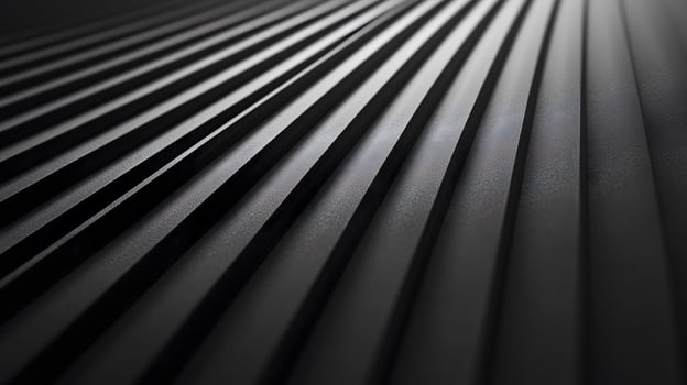 Dark Metallic Surface with Repeating Parallel Lines and Depth photo