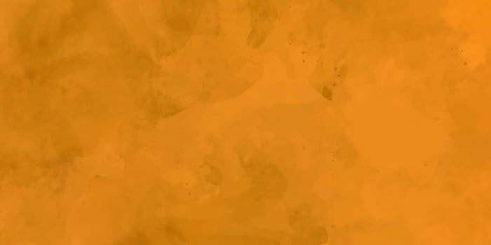 Abstract orange watercolor texture with soft gradients, splatters, and stains, ideal for creative projects. photo