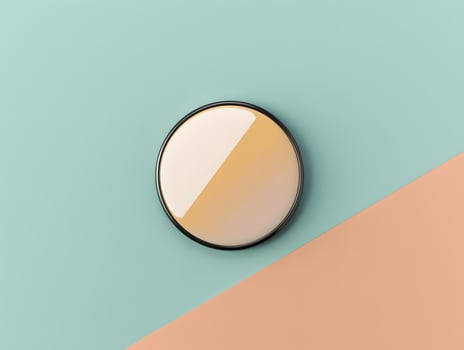 A round mirror on a colorful background photo