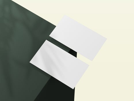 Professional mockup for business card presentations photo